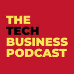 Red and Yellow Logo for The Tech Business Podcast
